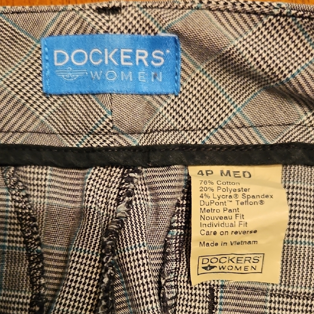 Dockers Women's Plaid Metro Pants - Picture 4 of 13
